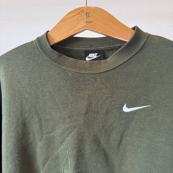 Nike NSW Crew Fleece Sweatshirt Cargo Khaki CK0168-325 Women’s Small Streetwear - Picture 5 of 13